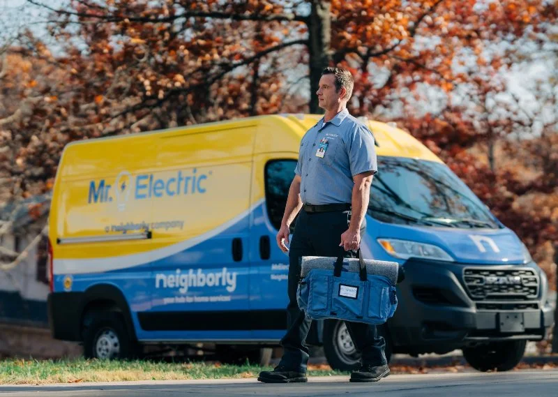 Mr. Electric of Wichita electrician arriving to perform a hot tub circuit installation.